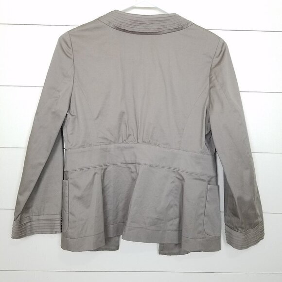 BCBG MaxAzria Olive Green Pintuck Blazer Size XS - Picture 2 of 5